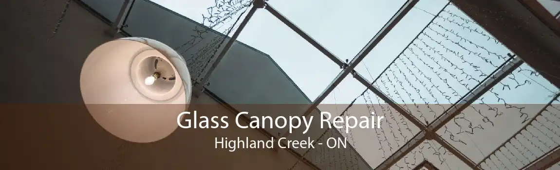 Glass Canopy Repair Highland Creek - ON